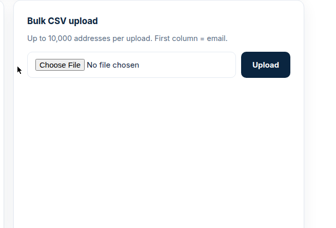 Email Verify Bulk CSV cleaning